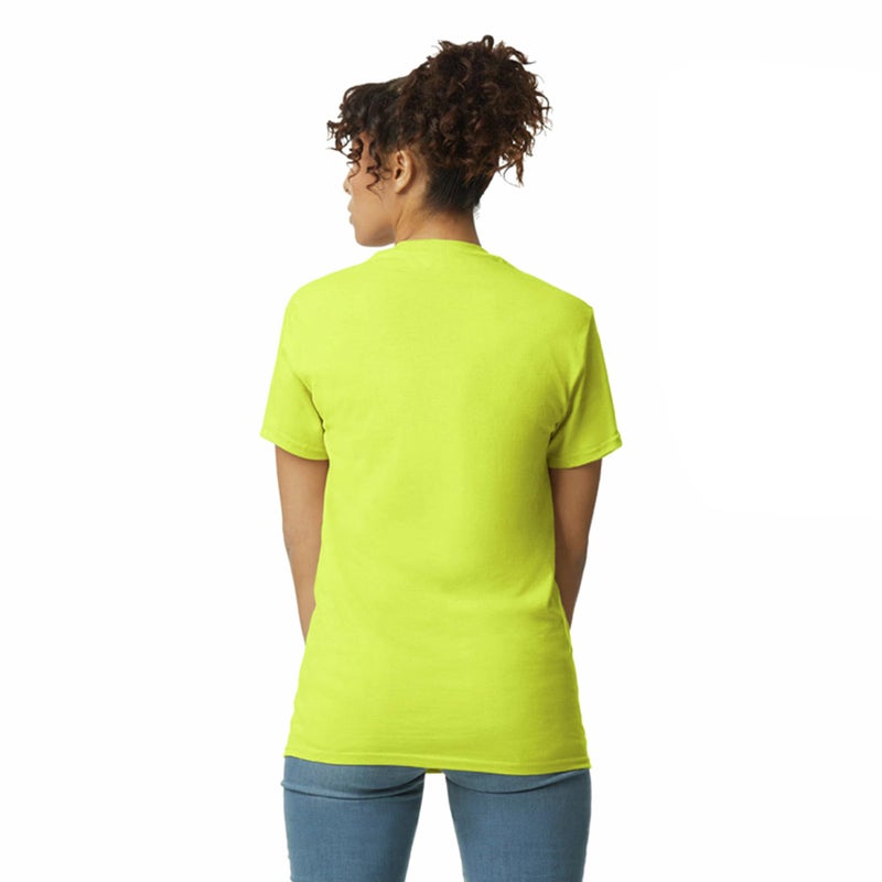Gildan Adult Ultra Cotton T-Shirt with Pocket, Style G2300, 2-Pack, Safety Green, 3X-Large - Image 3